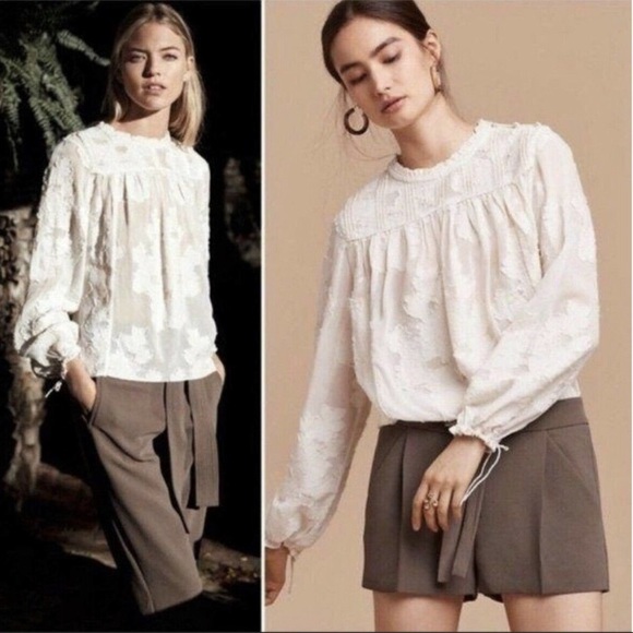 Wilfred Tops - Wilfred Sheer Lourdes Long Sleeve Blouse, XS